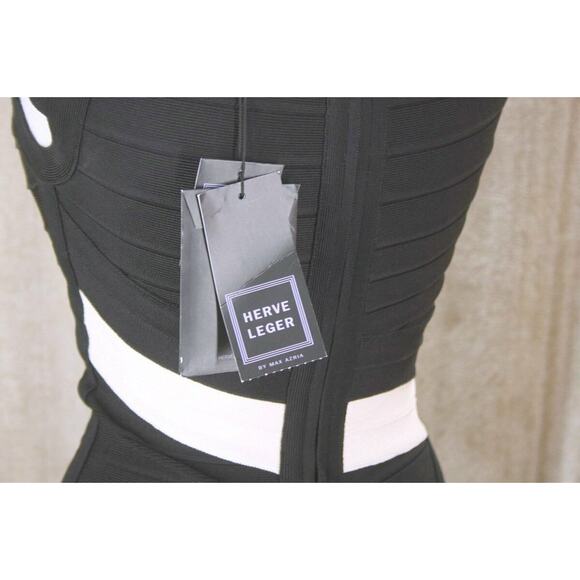 Herve Leger Amber Cap Sleeve Bandage Dress Size Small - Picture 11 of 11